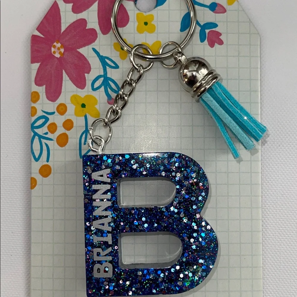 Brianna Glitter‎ Resin Keychain